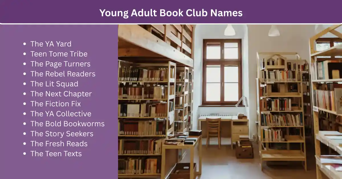 young adult book club names