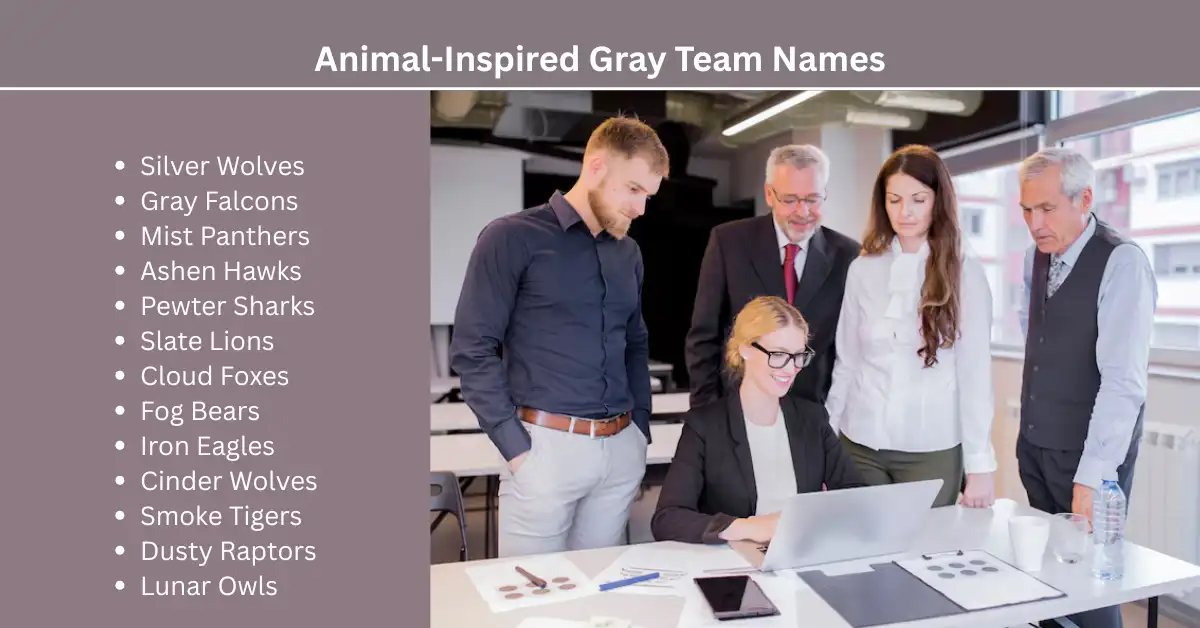 animal inspired gray team names
