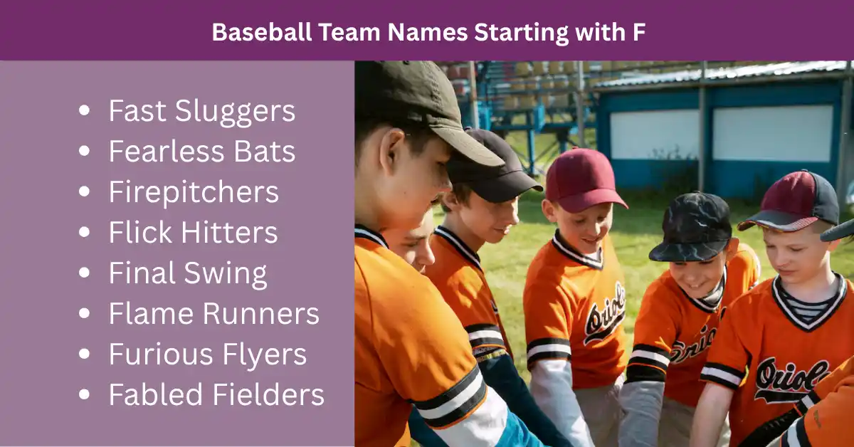 baseball team names starting with f