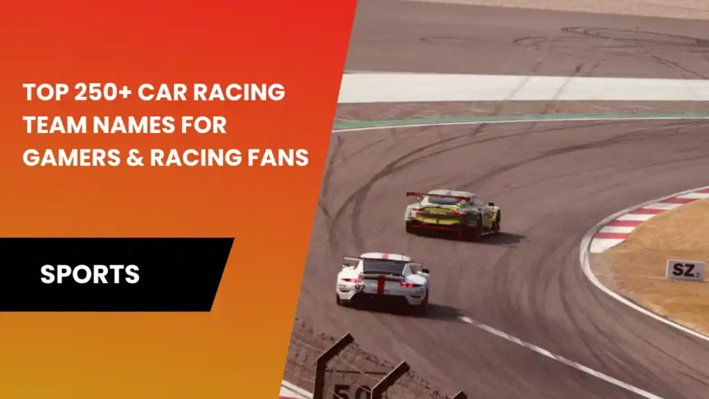 car racing team names