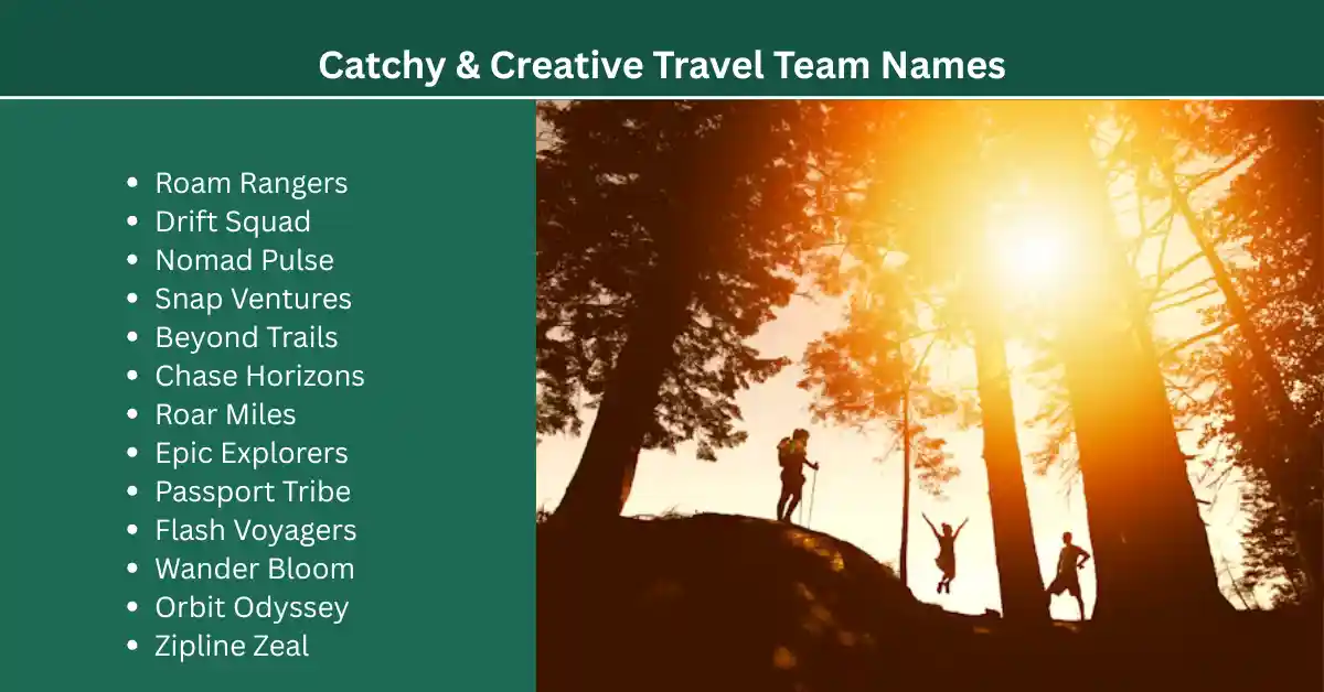catchy and creative travel team names