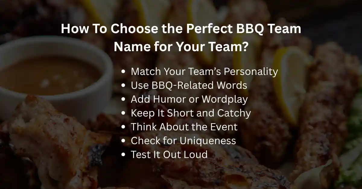 choose perfect bbq team names
