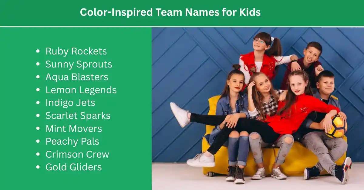 color inspired team names for kids