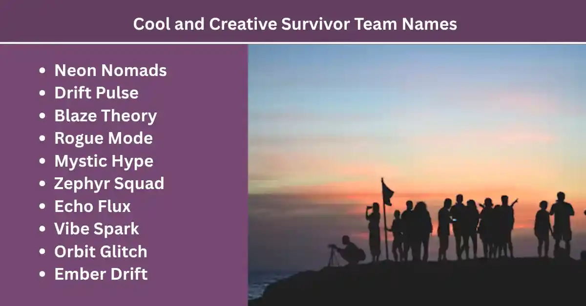 cool and creative survivor team names