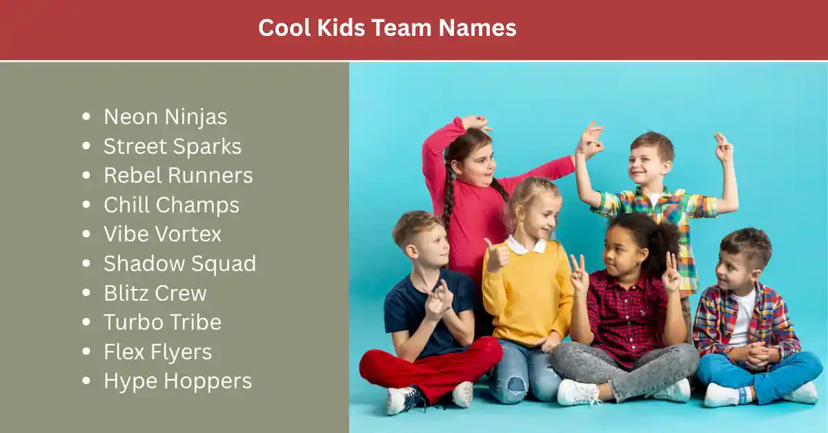 cool kids team names