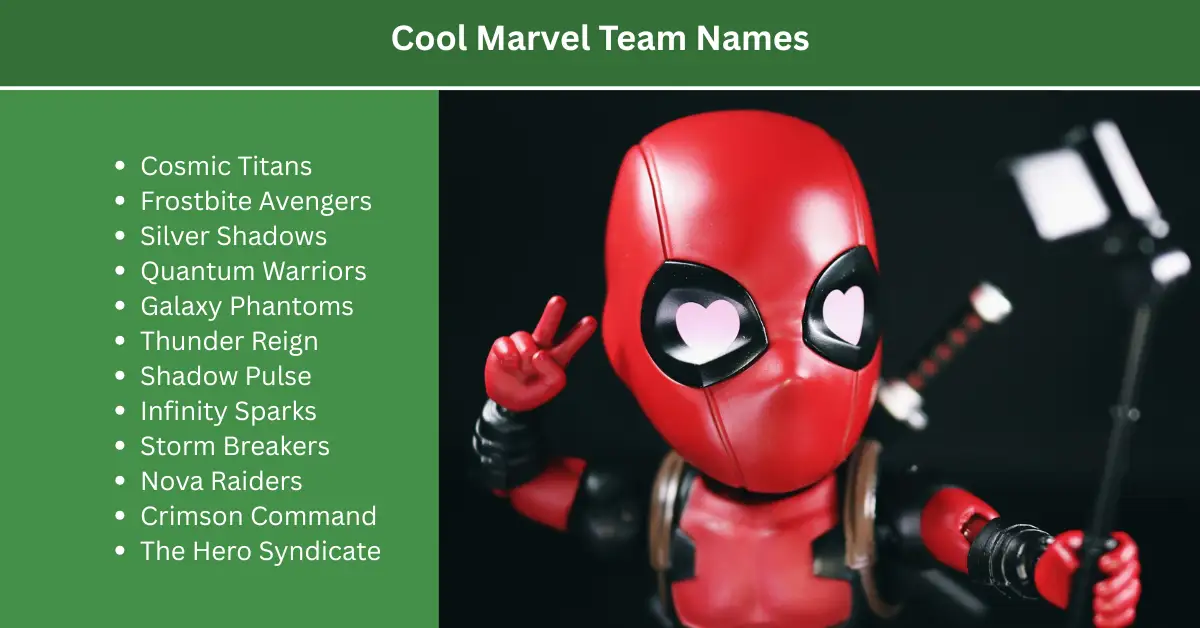 cool marvel team names