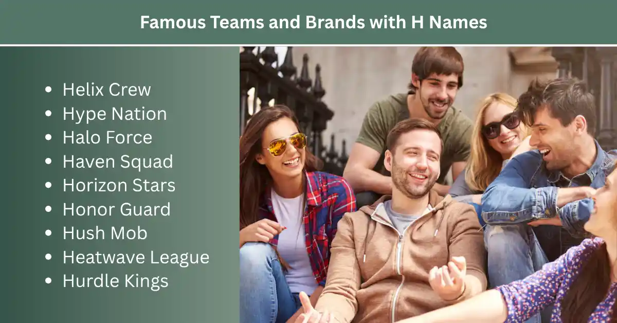 famous team and brands with h names