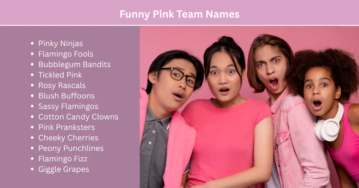 funny pink team names