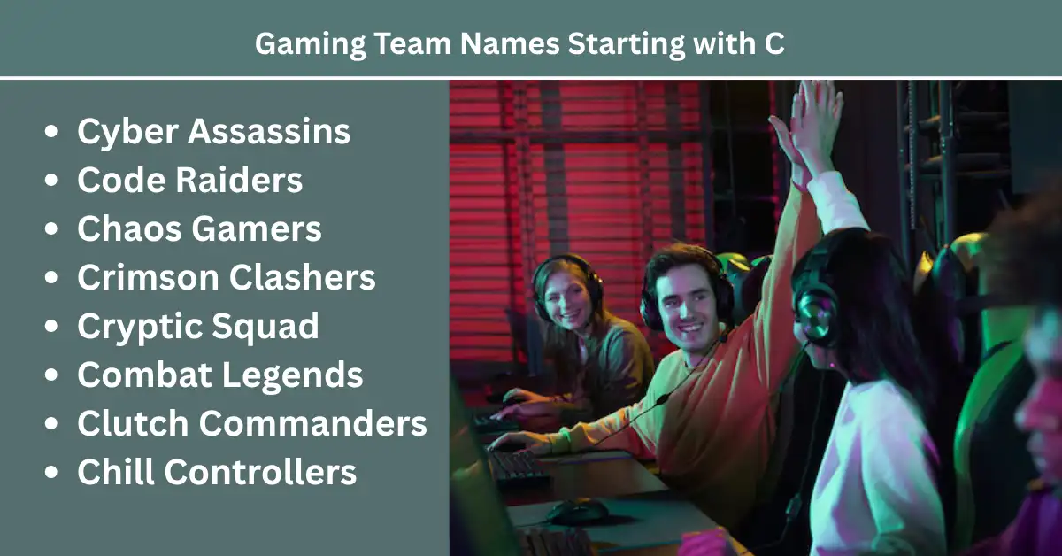 gaming team names starting with c 