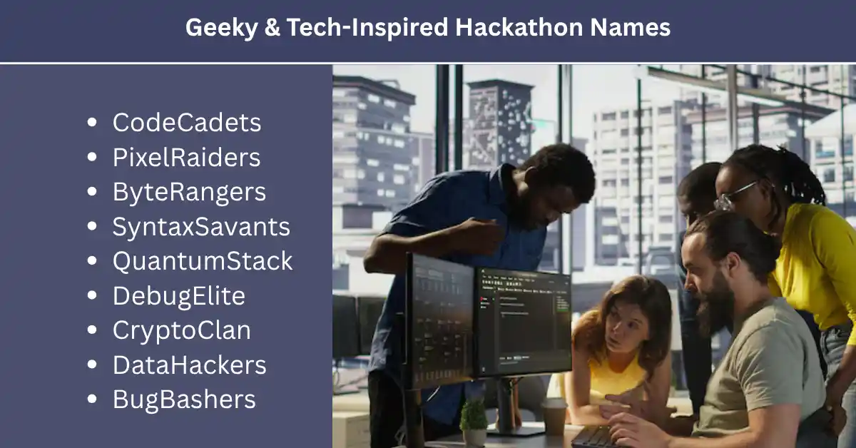 geeky and tech inspired hackathon names