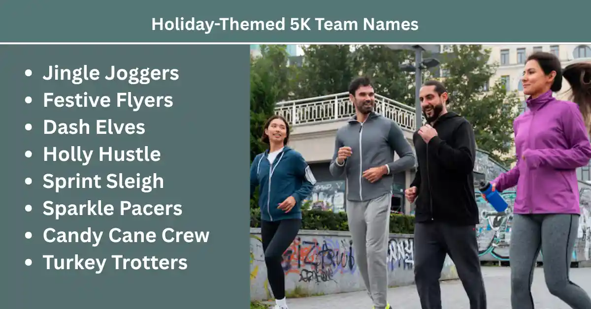 holiday themed 5k team names