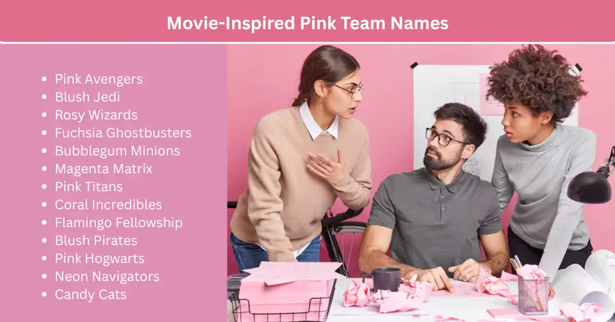 movie inspired pink team names