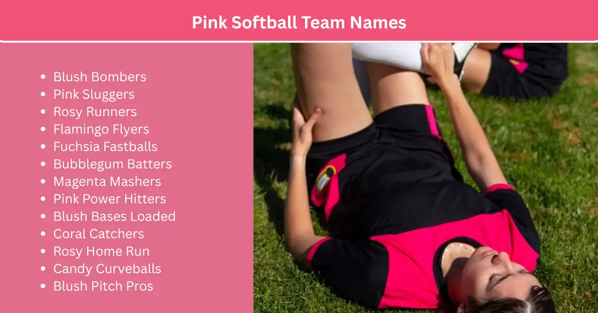 pink softball team names