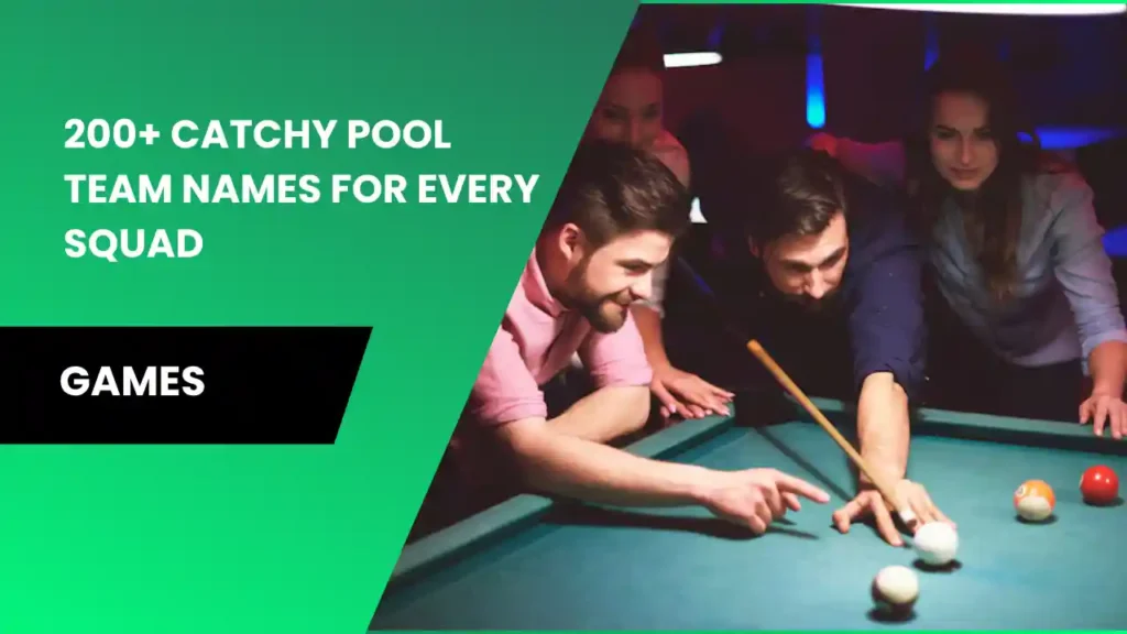 pool team names