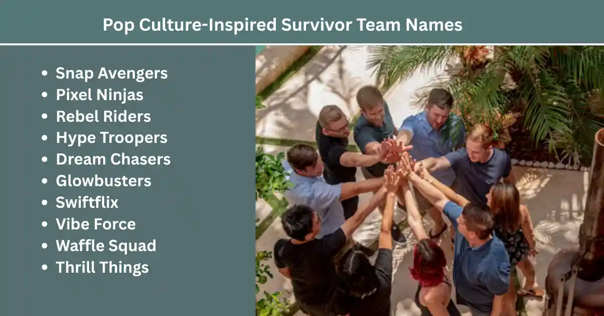 pop culture inspired survivor team names