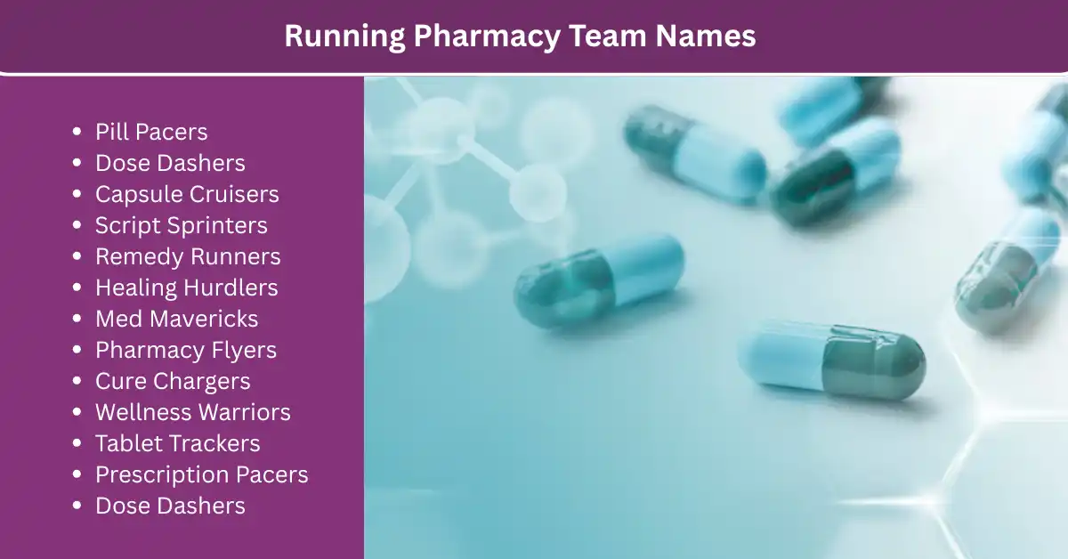 running pharmacy team names