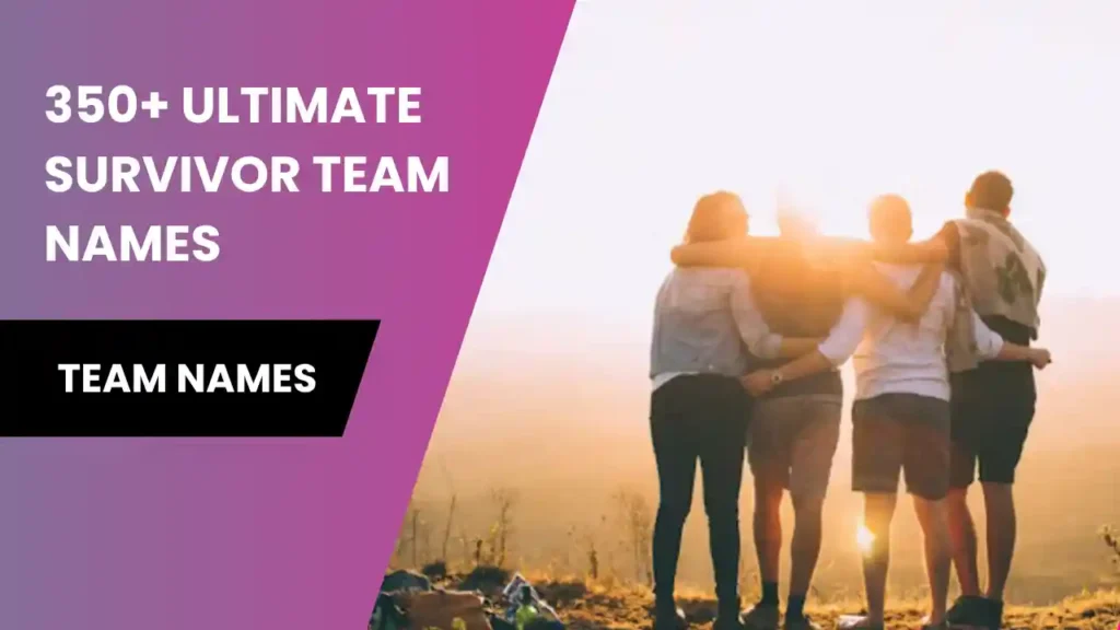 survivor team names