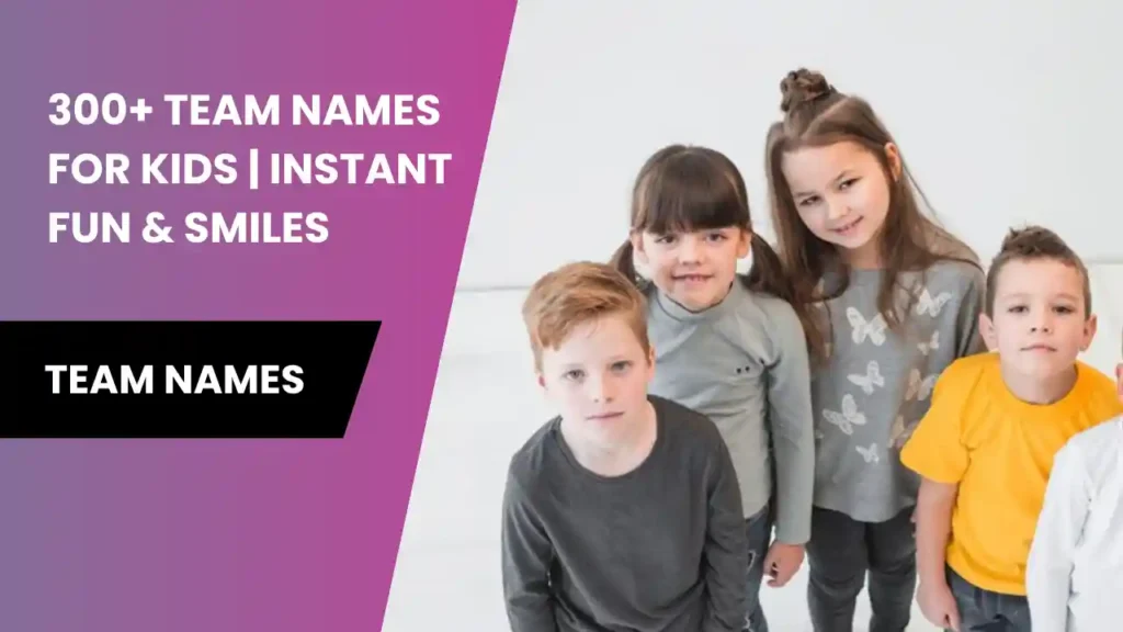 team names for kids