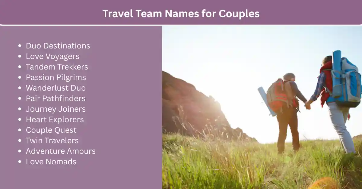 travel team names for couples