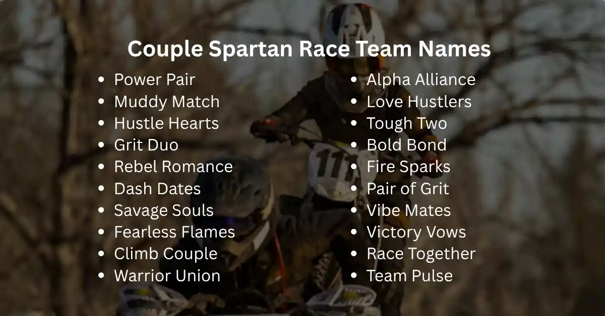 couple spartan team names