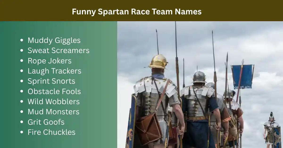 funny spartan race team names