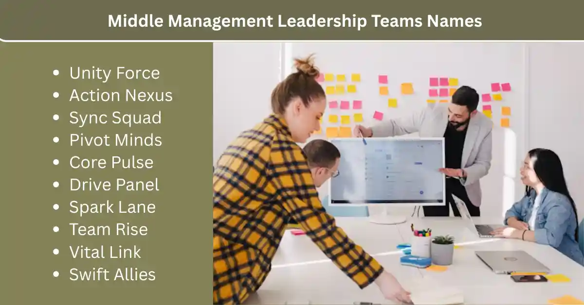 middle management leadership team names 