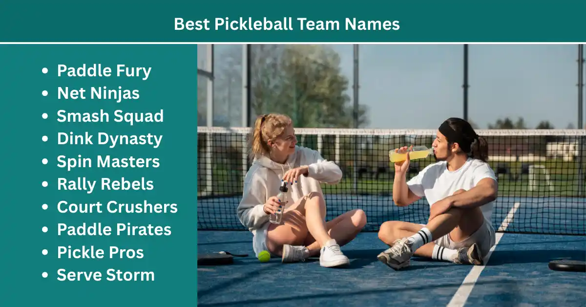 best pickleball team names