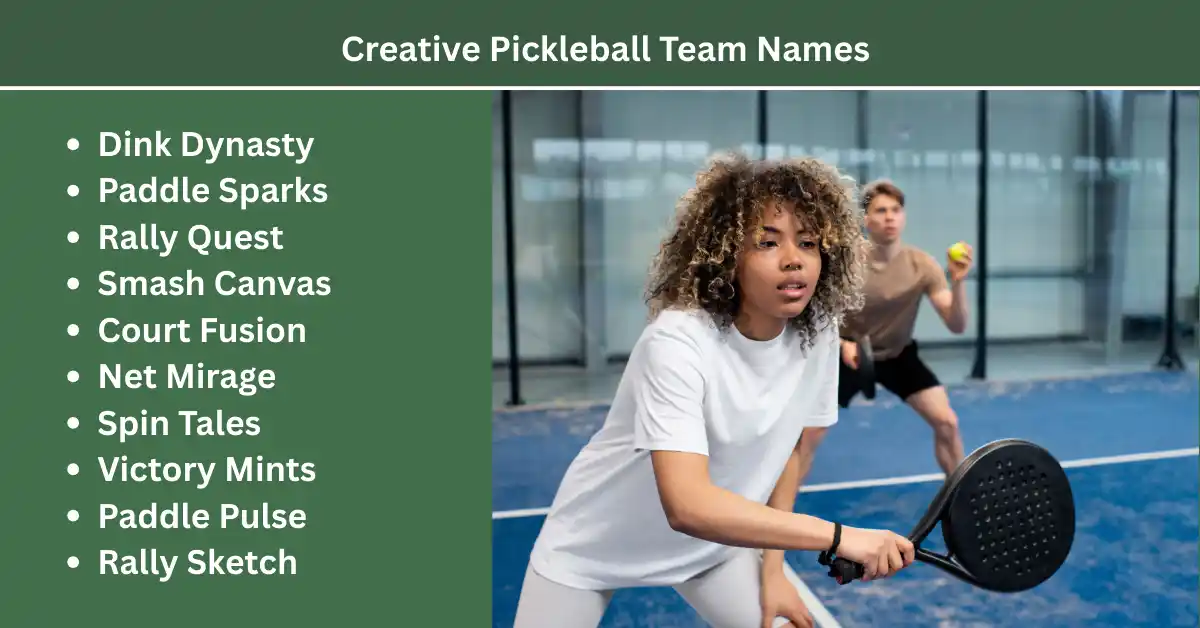 creative pickleball team names
