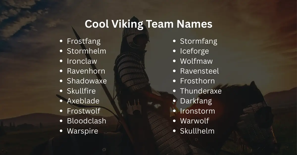 cool viking team names