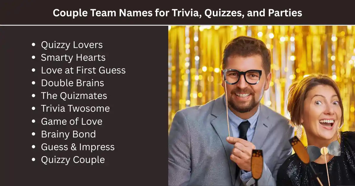 trivia and party couple team names