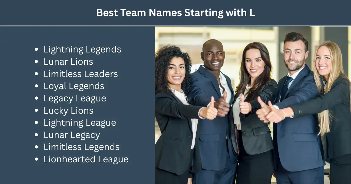 best team names starting with l