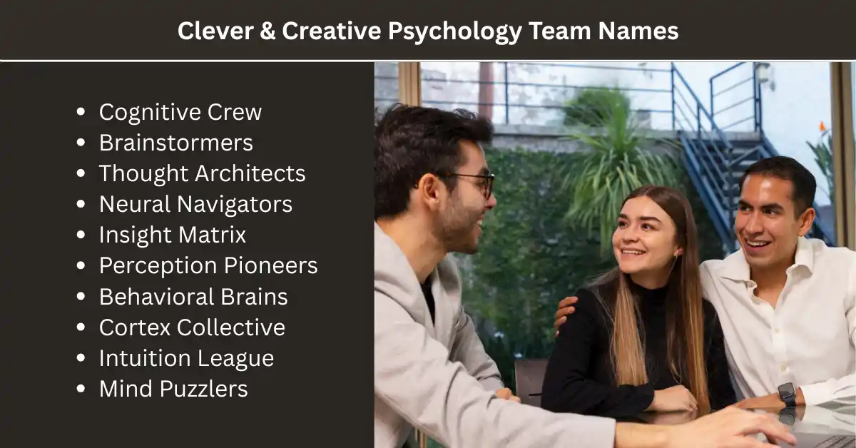 clever and creative psychology team names