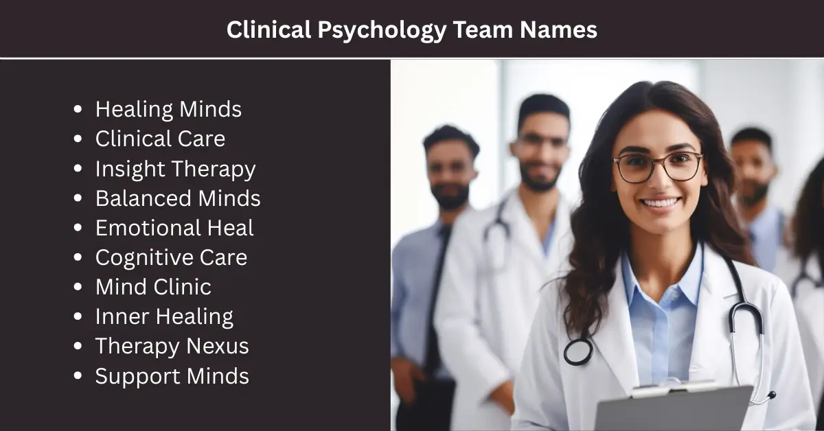 clinical psychology team names