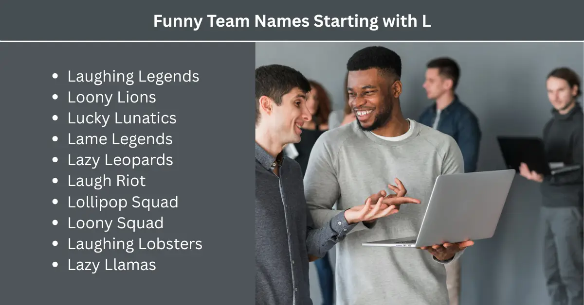 funny team names starting with l