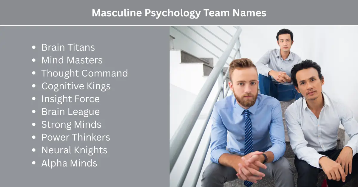 masculine psychology team names
