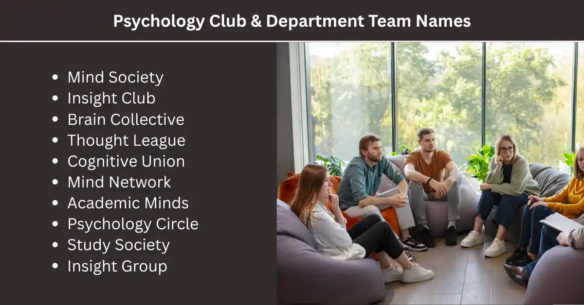 psychology-club-and-department-team-names