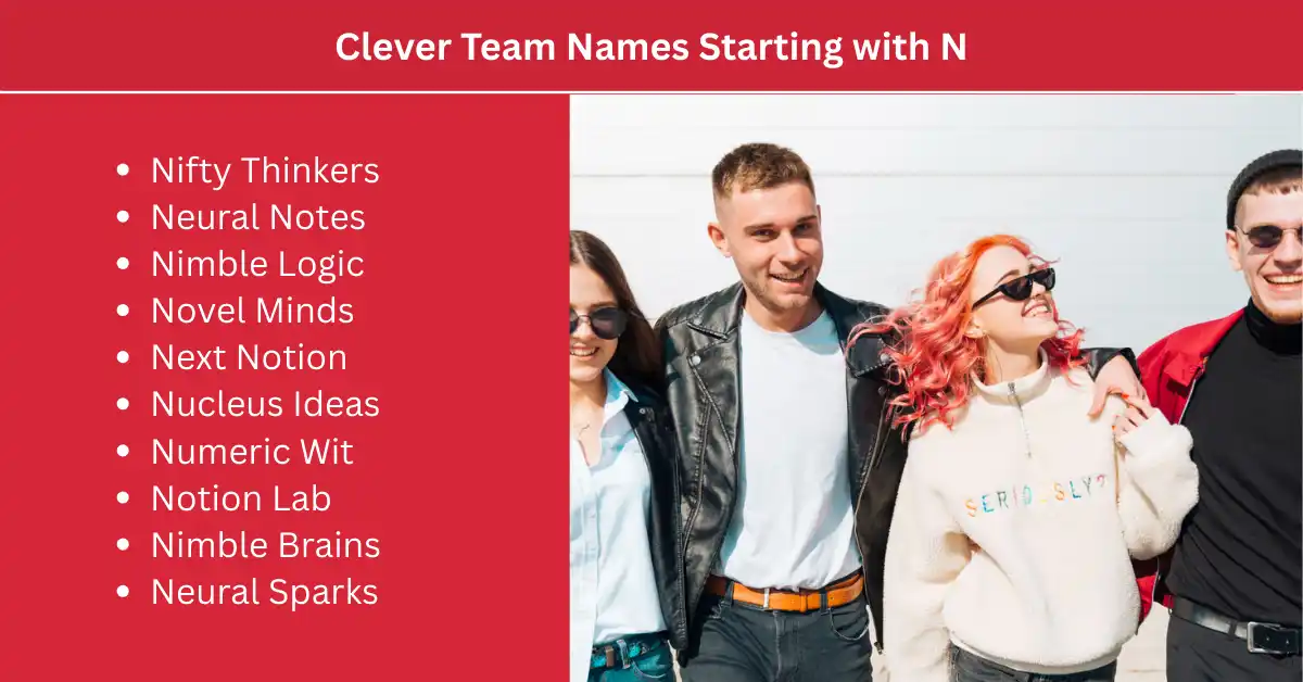 clever team names starting with n