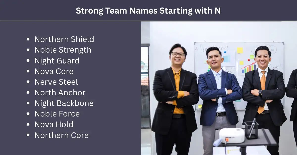 strong team names starting with n