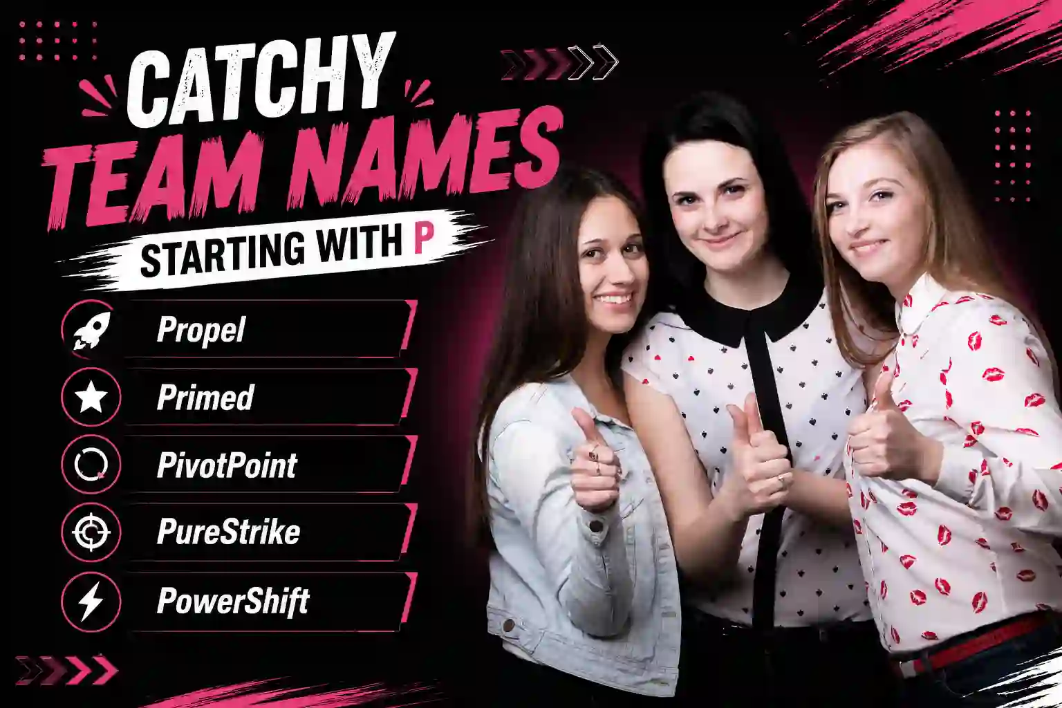 catchy team names starting with p
