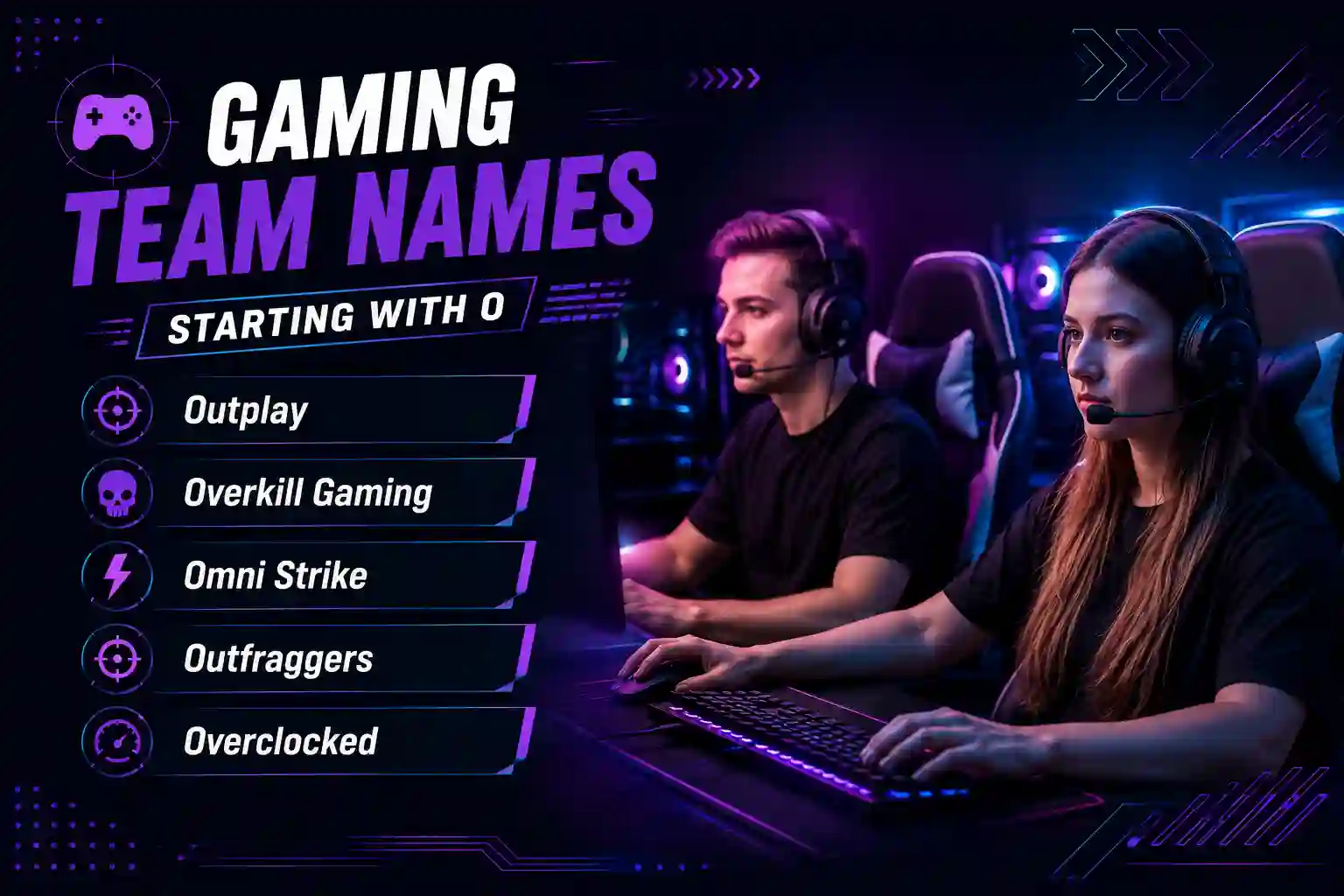 gaming team names starting with o