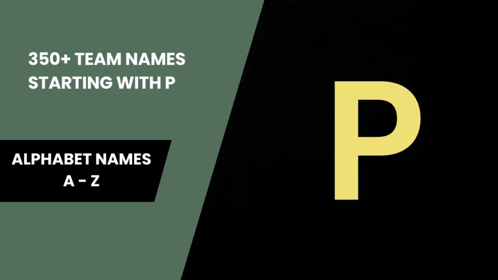 team names starting with p