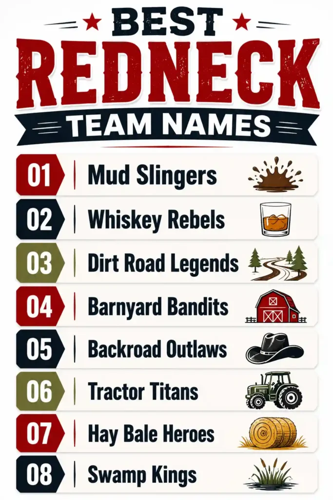 best redneck team names