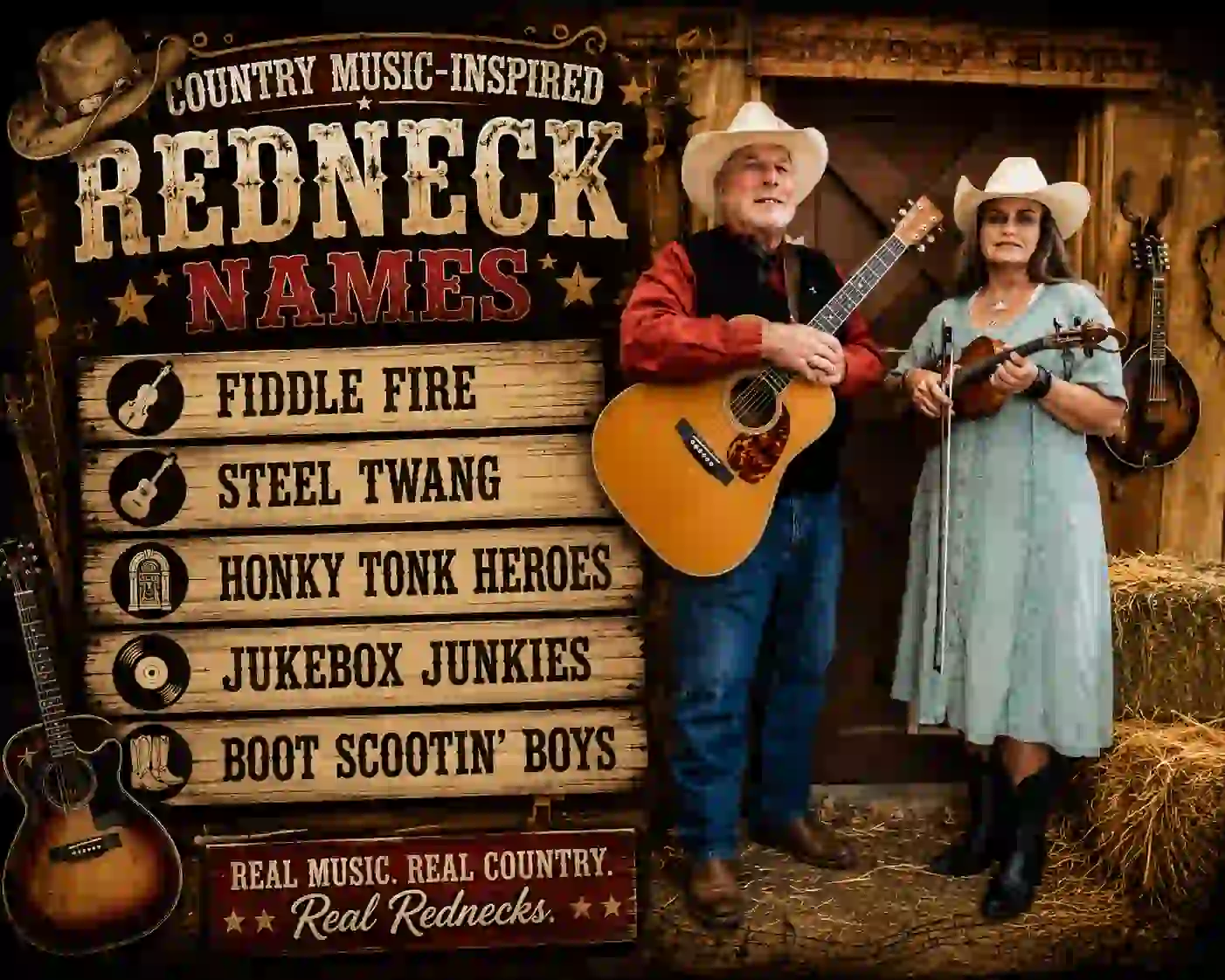 country music-inspired redneck names